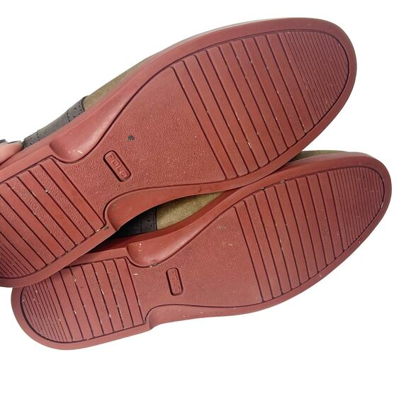 POLO RALPH LAUREN Vintage Orrick Saddle Oxford Shoes Tan Gray Mens Size US 7D - Picture 7 of 9